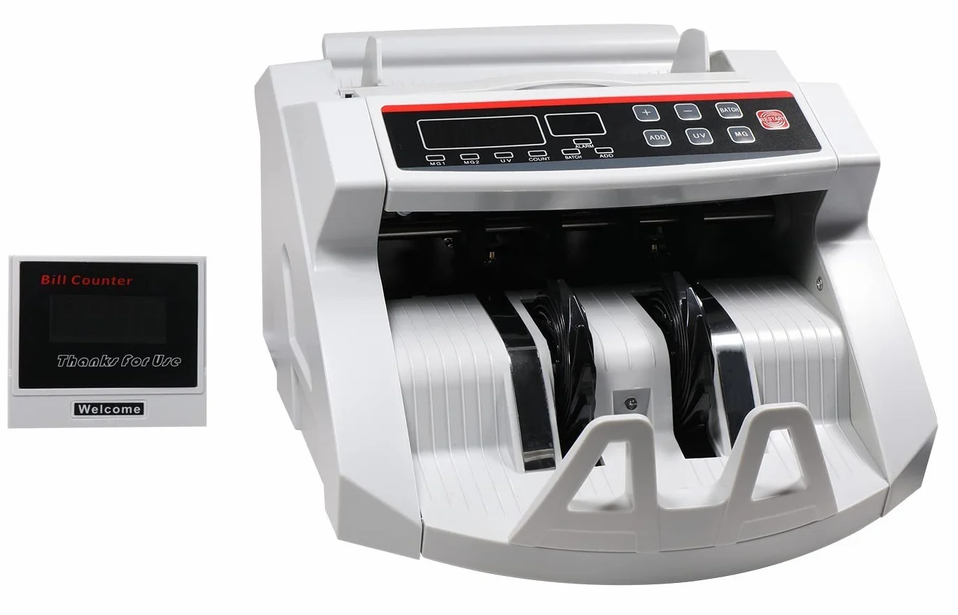 TEMPO DI SALDI Professioneller Banknotenzähler mit Falschgelddetektor und LED-Display