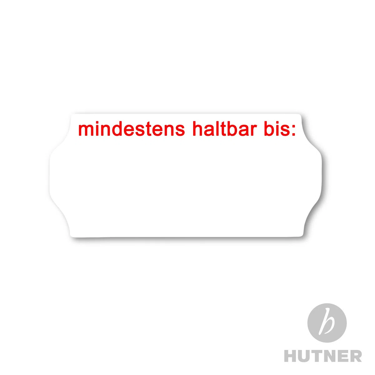 30 Rollen Preisetiketten 26x12 weiss permanent Aufdruck: mindestens haltbar bis | 45.000 Etiketten | Preisauszeichner Etiketten | HUTNER