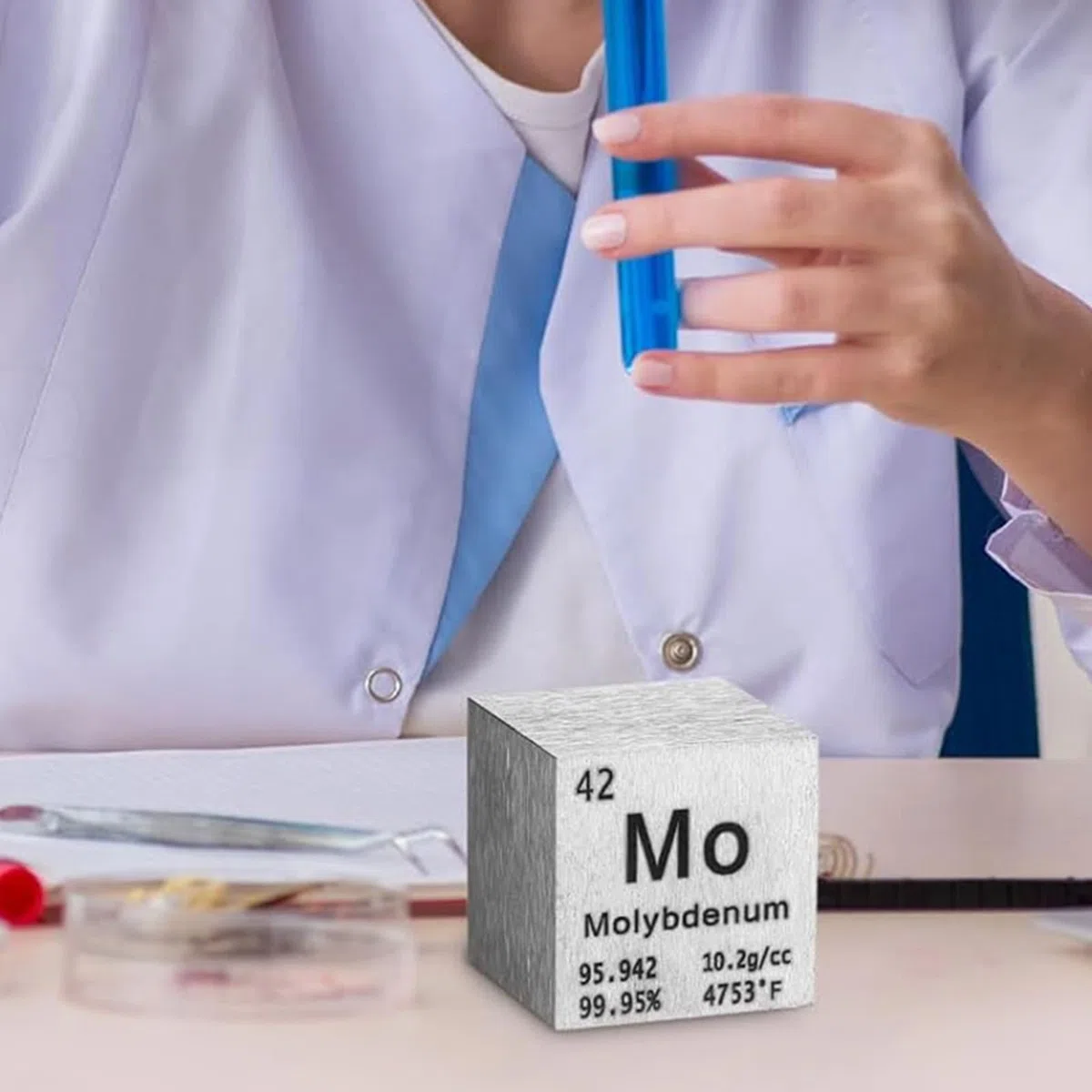 Dichte Würfel Elemente Würfel 0.39in/10mm für Periodensystem Sammlung Wissenschaftliche Nutzung im Klassenzimmer oder Zuhaus-21 Scandium (Sc)