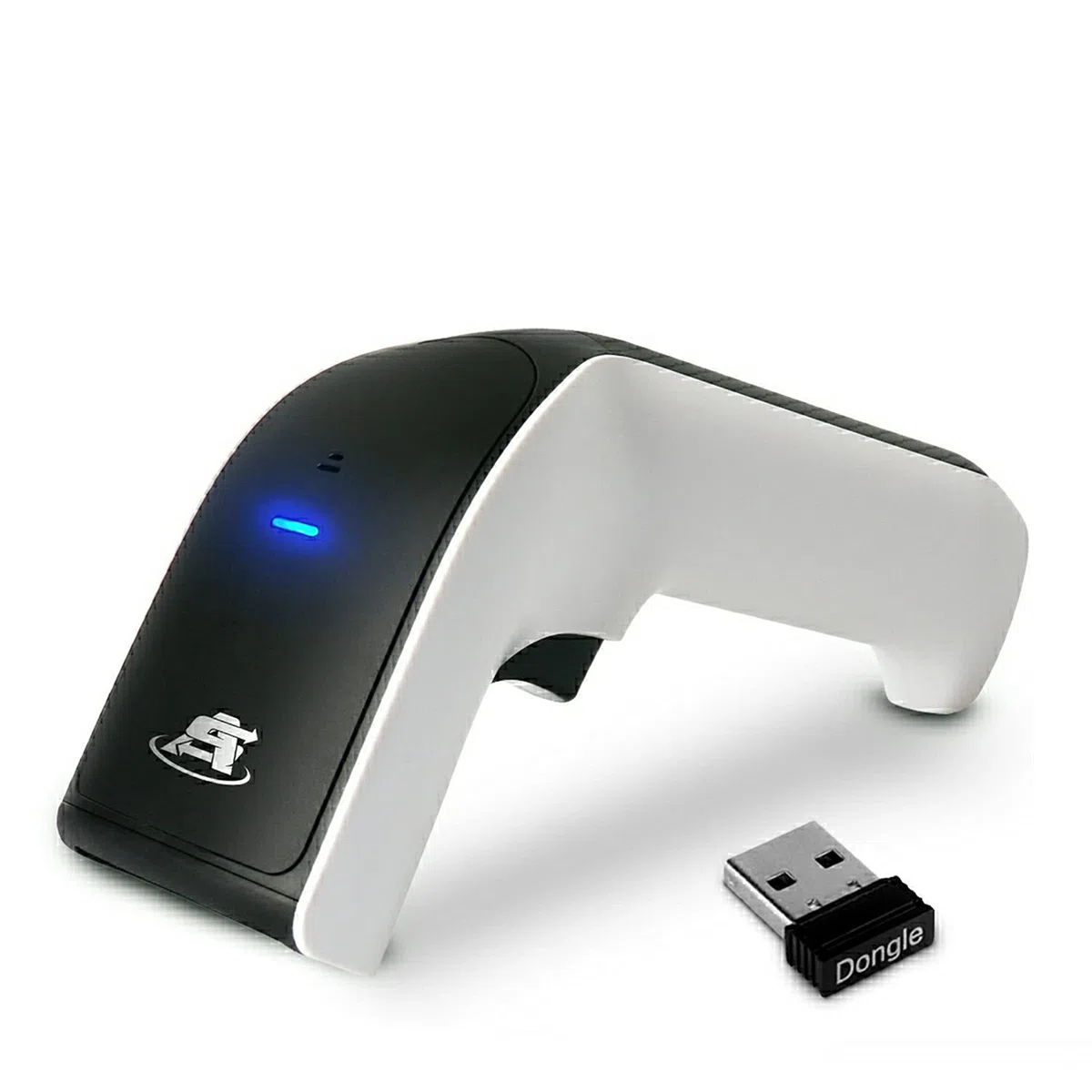 ScanAvenger Tragbarer kabelloser Bluetooth-Barcode-Scanner Handscanner wiederaufladbar 1D und 2D Scan-Pistole für Inventarverwaltung (1D- und 2D-Barcodescanner ohne Smart Stand)