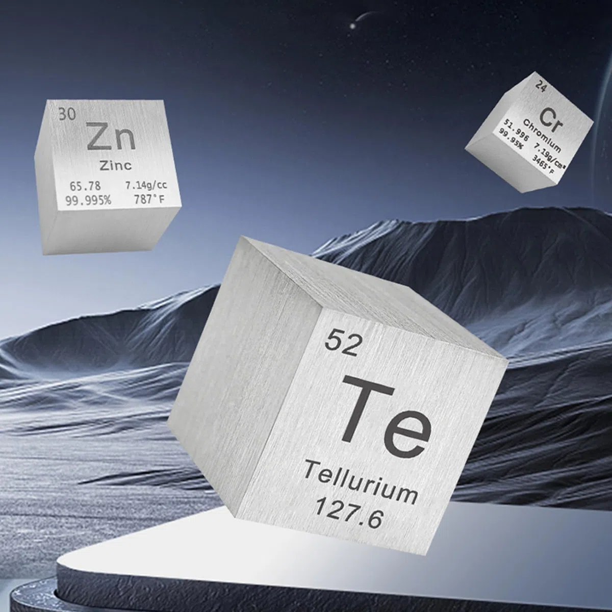 Dichte Würfel Elemente Würfel 0.39in/10mm für Periodensystem Sammlung Wissenschaftliche Nutzung im Klassenzimmer oder Zuhaus-21 Scandium (Sc)