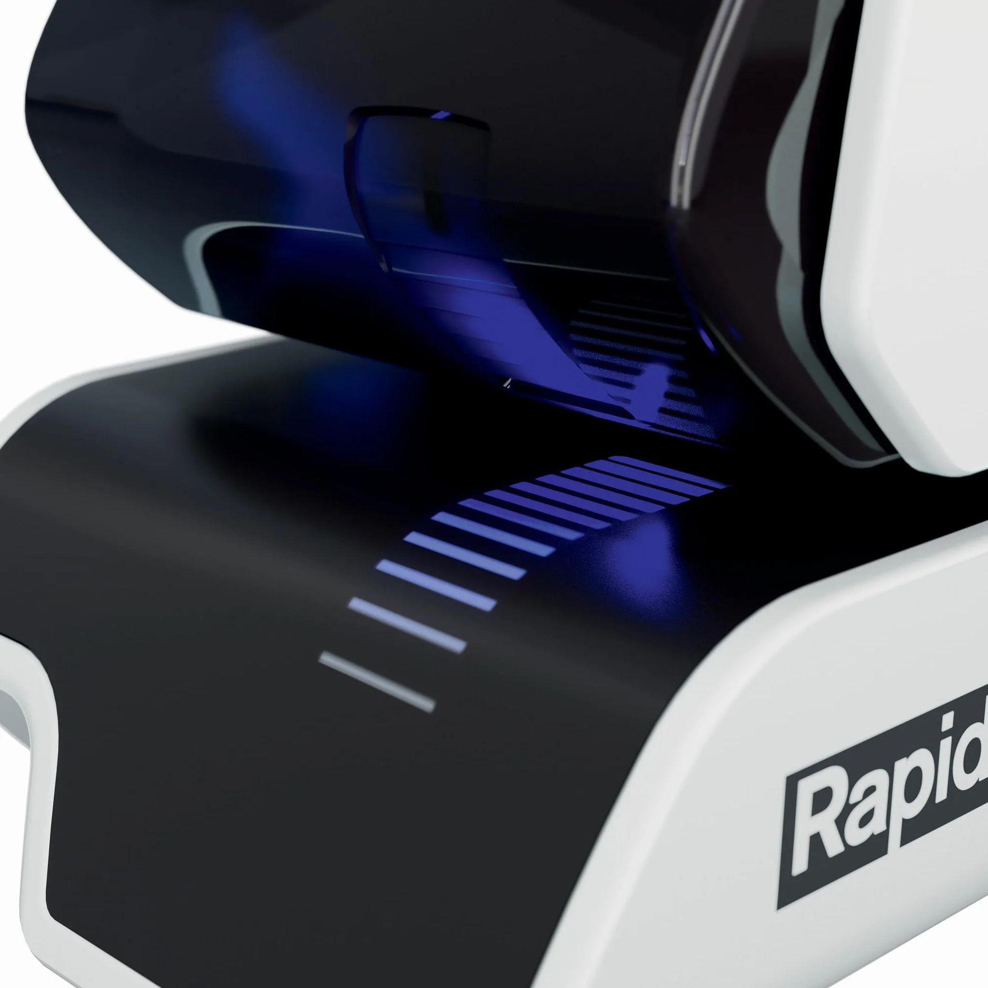 Rapid Elektroheftgerät 5025E kontaktlos - Heftet bis zu 25 Blatt, patentiertes Kassettensystem, LED-Führungssystem, Flachhefttechnologie, Weiß, 25095200