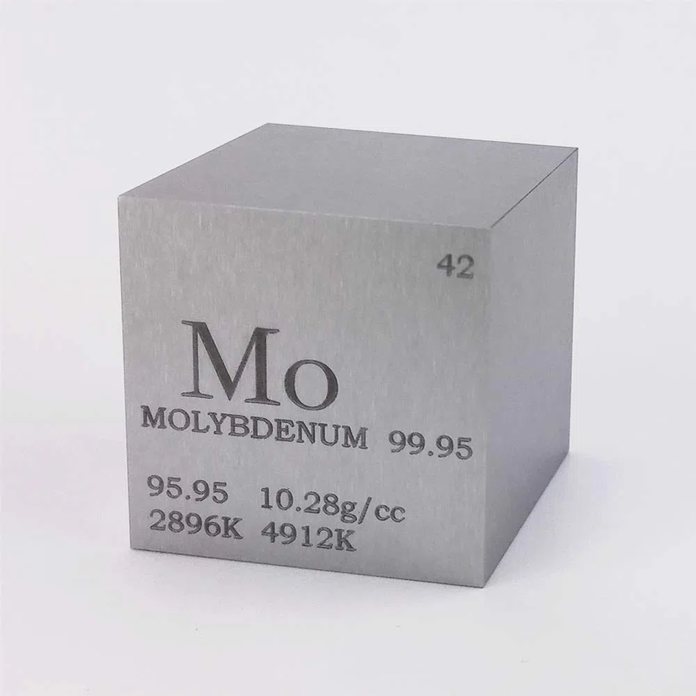 Molybdän-Metall-Tisch, 25,4 mm, 99,95 % 168 g.