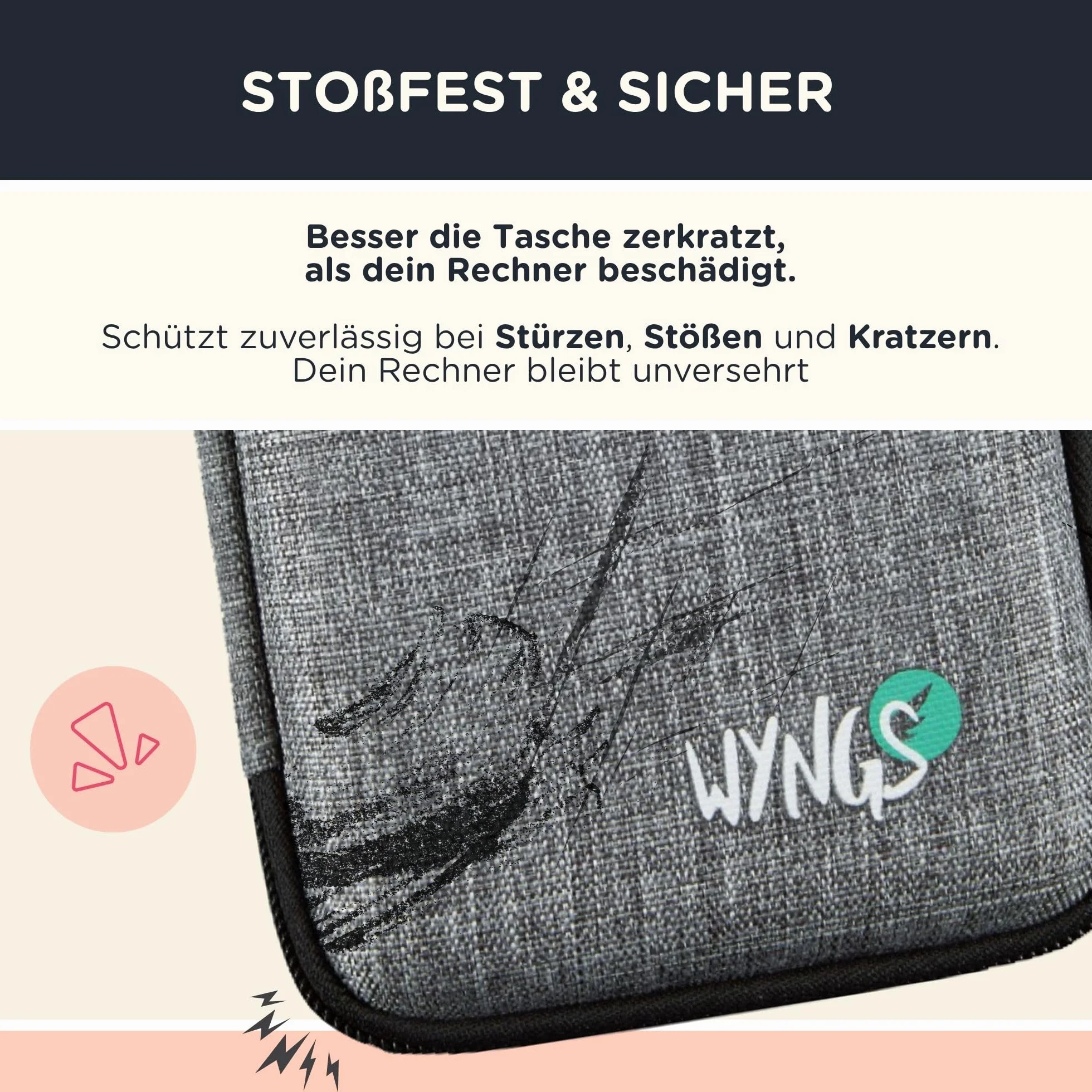 Casio fx-7400GIII inkl. WYNGS Schutztasche Schwarz - Grafikrechner - Basic Set